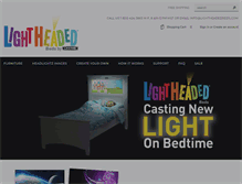 Tablet Screenshot of lightheadedbeds.com